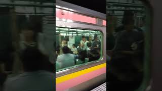 越後線　上所駅　発車シーン