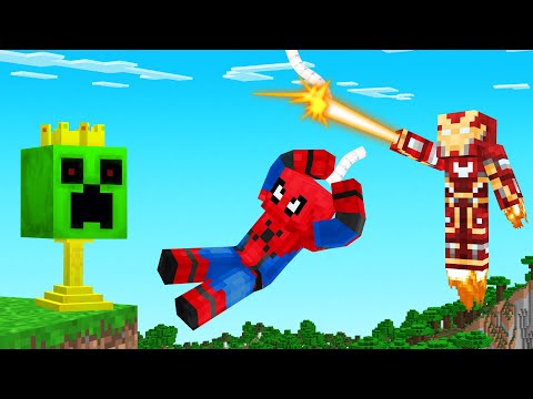 Slogo - SPIDER-MAN vs IRON MAN Manhunt! (Minecraft)