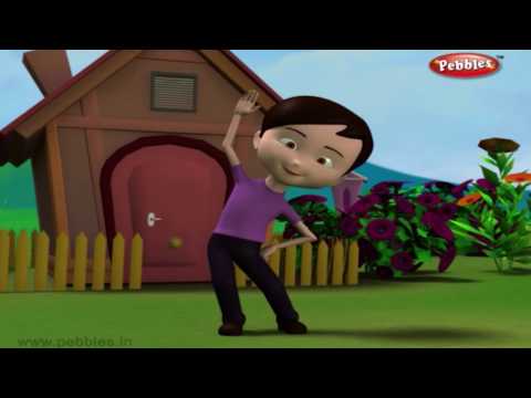 Bend Your Knees | Nursery Rhymes With Lyrics | Nursery Poems | 3D Nursery Rhymes For Children