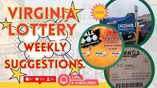 Virginia Lottery Weekly Suggestions November 2025 Week One 