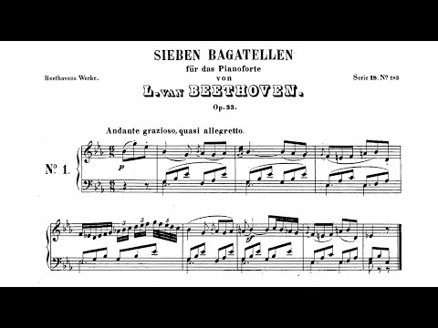 Beethoven: Bagatelles, Op. 33 - Alicia de Larrocha, 1979 - London CS 7179 - Complete