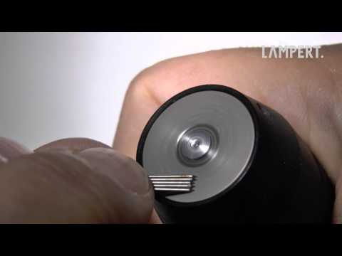 PUK dental welding - re-sharpening the electrodes with the electrode grinding motor