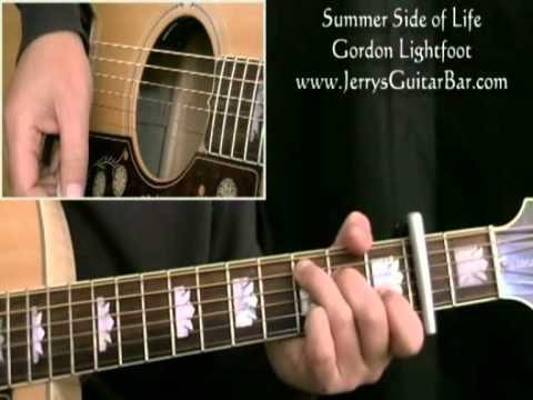 How To Play Gordon Lightfoot Summer Side of Life (intro only)