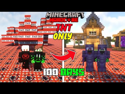 LordN Gaming - We Survived 100 Days In TNT Only World In Minecraft Hardcore ! LordN Gaming
