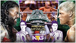 WWE WRESTLEMANIA XL Preview | Predicting The 2 Main Events On WWE 2K24