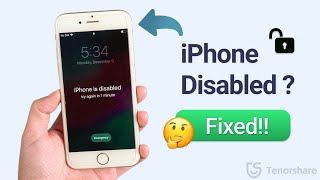 iPhone Disabled Connect to iTunes | How To Unlock Any iPhone Disabled  2023