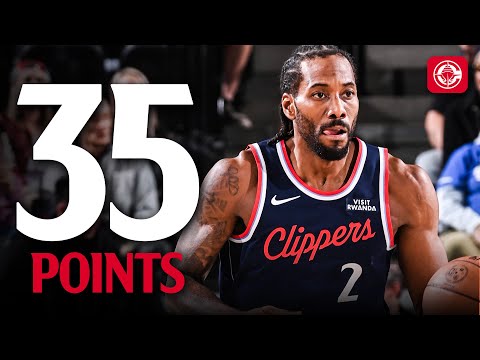 Kawhi Leonard Drops 35 in Win vs Hornets