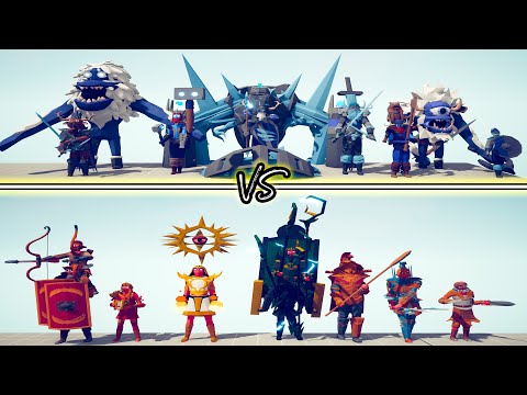 MEGA VIKING DLC Team vs MEGA ANCIENT ADDON Team - Totally Accurate Battle Simulator TABS
