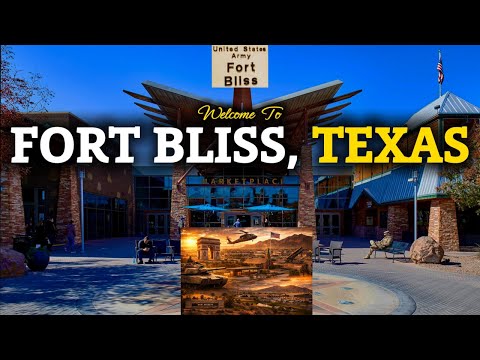 FORT BLISS, Texas Base Tour / Main Post: Commissary, PX, Bath & Body Works, Food Court & more
