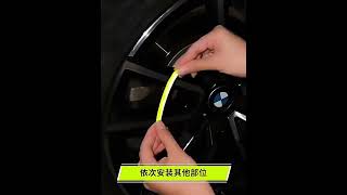 Reflexné nálepky na ráfiky kolies 20 ks zelené