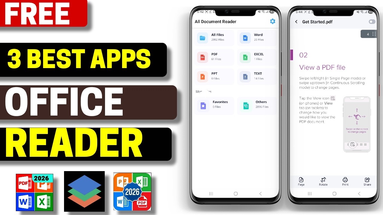 3 Best Free Office Reader Apps for Android 2026