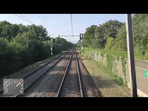 Ride with the train driver from Groningen to Utrecht. (with speedometer)