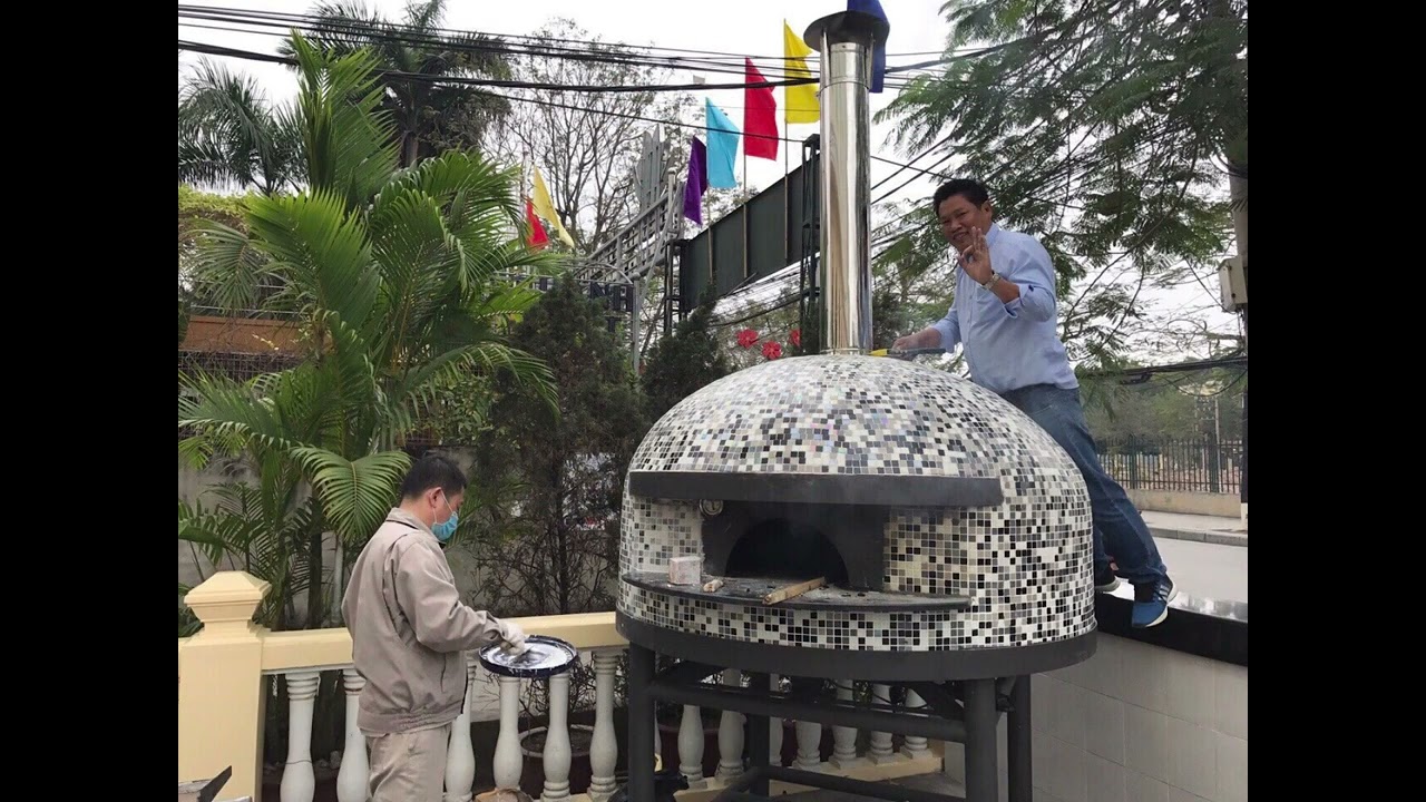 Xây lò pizza bằng gạch chuẩn kiểu Ý cho nhà hàng - Thiên Phước Group