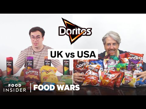 美國對英國的多力多滋薯片｜食品戰爭 (US vs UK Doritos Chips | Food Wars)