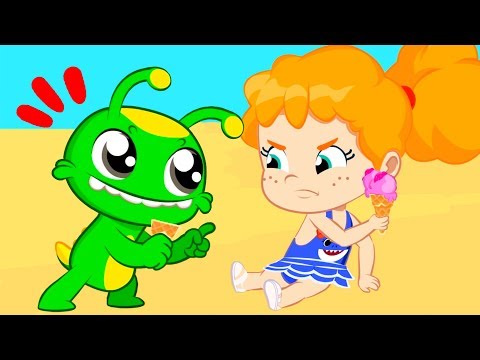 New educational episode! Groovy the Martian | Phoebe shares her healthy fruit ice cream with Groovy