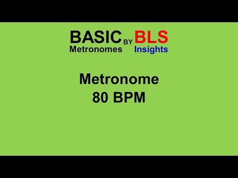 Basic Metronome 80 BPM - One Hour #listenable
