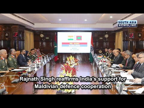 Rajnath Singh reaffirms India’s support for Maldivian defence cooperation