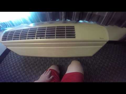 Older Amana PTAC Air Conditioner Startup/Shutdown!