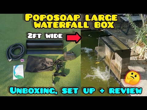 INSTANT RESULTS From A 2 FOOT WIDE Waterfall? 🤔 Poposoap 24 inch waterfall UNBOXING SETUP and REVIEW