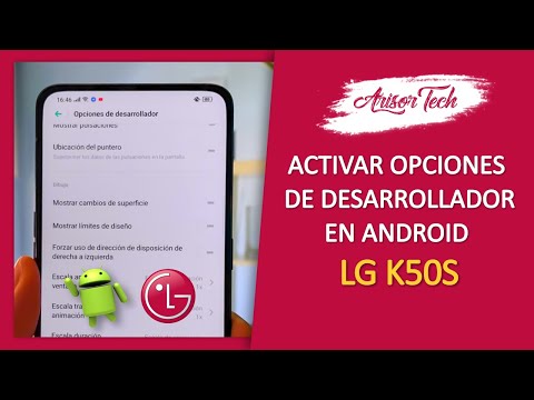 Activar Opciones de Desarrollador en LG K50S - Android