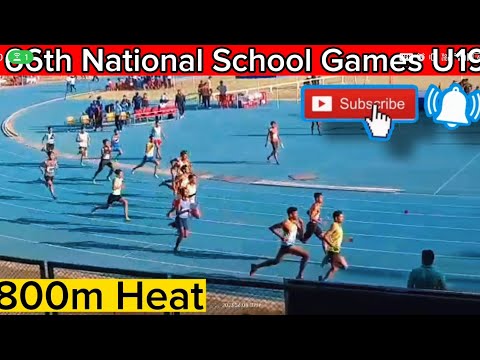 800m Heats Boys U19 SGFI 66th National school Games Athletics Championship 2023, Bhopal #sgfiu19