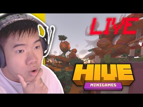 EPIC LIVE Minecraft Bedrock Hive CS and Normal Games!