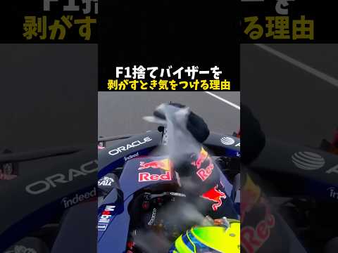 F1捨てバイザーを剥がすとき気をつけること #エフワン #f1 #formula1 #レース #車