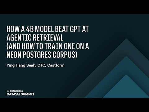 Watch: Train Custom Agentic Retrieval Models with Synthetic Data on Neon - My pick