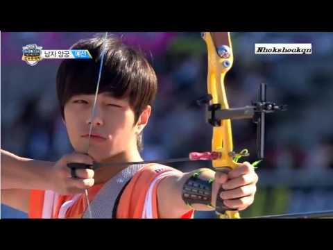 ▶ EXO Team   Archery Cut @ Idol Star Athletics Championships 130919