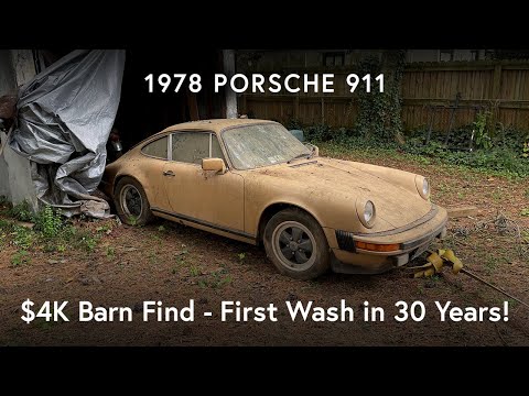 I found a creepy Porsche 911 ABANDONED in a SHED! - First wash in 30 years! -Barn Find- ASMR - Forza