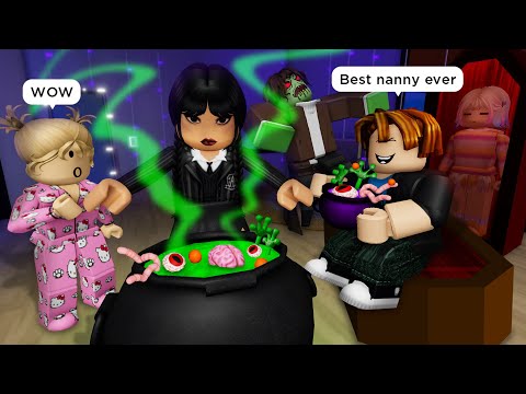 BABYSITTER 3: WICKED WEDNESDAY 👩🏻‍🎓 Roblox Brookhaven 🏡 RP - Funny Moments