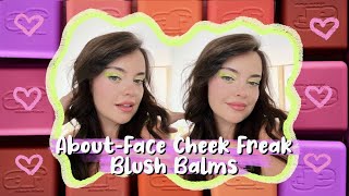 About-Face CHEEK FREAK Blush Balms 💖 Swatches, Review + Giveaway | Julia Adams