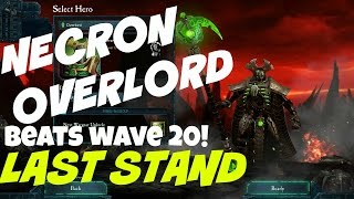 Necron Overlord's Last Stand beats wave 20