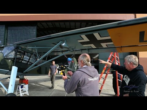 Fieseler Storch - Wings Folded for Hangar Space