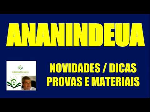 CONCURSO PREFEITURA ANANINDEUA PARÁ NOVIDADES PROVAS DICAS MATERIAIS CONCURSO PÚBLICO ANANINDEUA PA