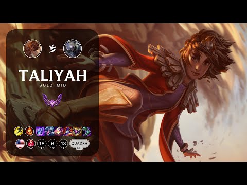 Taliyah Mid vs Diana - NA Master Patch 12.23