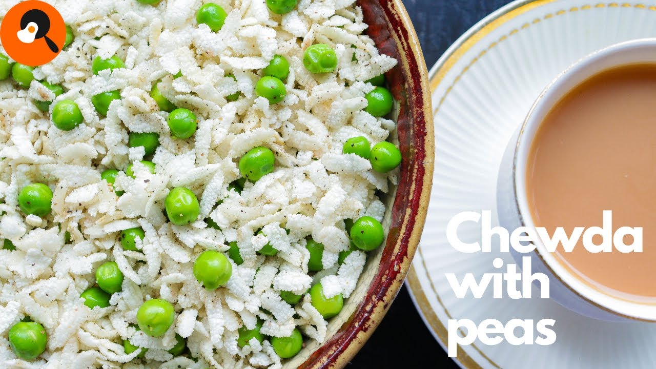 Chewra with peas | Tea Time Snacks | Chire Bhaja Bengali Snacks