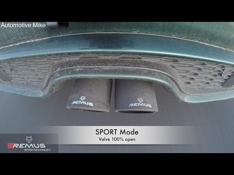 (4K) MINI F56 Cooper S drive modes vs Remus Sport Exhaust valve modes