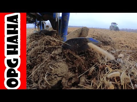 Pflügen | Erste Schritte in John Deere 7430 | Deutz Fahr schaut zu