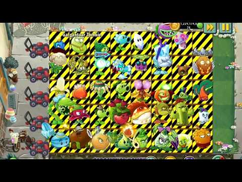 Pvz2 Survival - 40 Old Plants Protected & Intensive Carrot Battlez Vs All Zombies