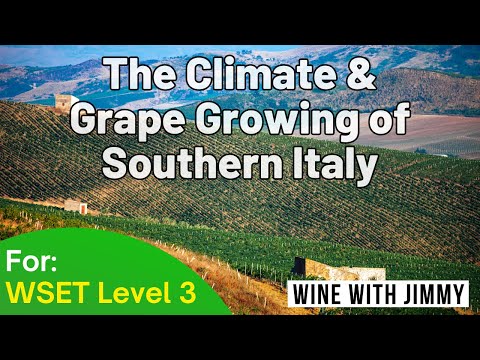 The Climate and Grape Growing of Southern Italy for WSET Level 3