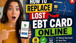 How to replace lost ebt card online