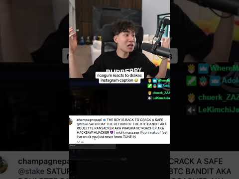 RICEGUM reacts to DRAKE flirting with corinna 😦😂 #shorts