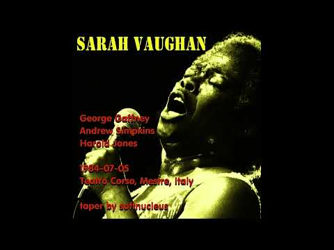 Sarah Vaughan - 1984-07-05, Teatro Corso, Mestre, Italy