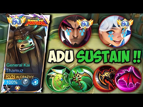 NYOBAIN SOLO RANK PAKAI BUILD PARA PENGHUNI TOP GLOBAL THAMUZ‼️GAMEPLAY TOP GLOBAL THAMUZ - MLBB