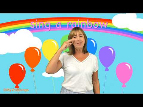 Judi signs I Can Sing A Rainbow