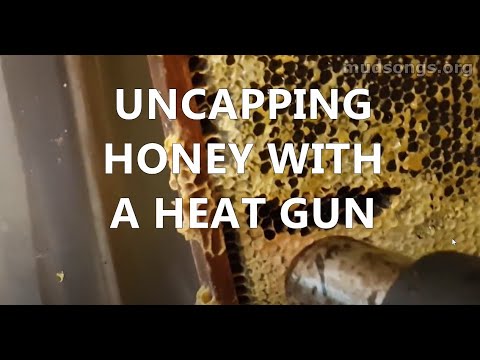 Uncapping Honey Frames with a Heat Gun