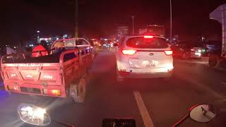 Heavy Traffic Jam at Thokar Niaz Baig 🚦 | Lahore Night Ride 2025 | GoPro Hero 10 in 4K