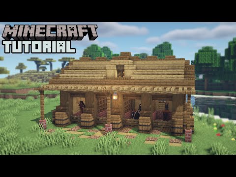 ItsMarloe - Minecraft - Horse Stable Tutorial (How to Build)