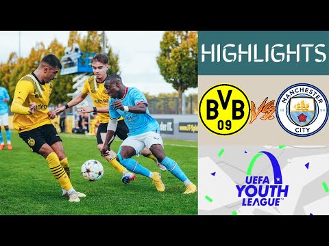 Dortmund vs Man City U19 UEFA Youth League Highlights | Group G
